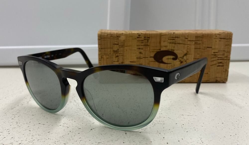 Women Costa Del Mar 2007 06S2007 polarized 54 [] 19 rounded sunglasses w/case
